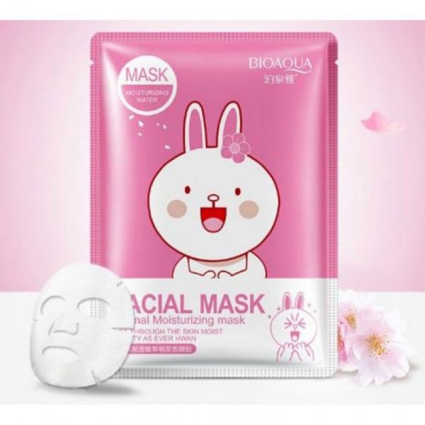 FABRIC MASK BIOAQUA FACIAL MASK ANIMAL WITH SAKURA EXTRACTOR, 30 GR.